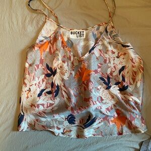 BUCKETLIST Orange Camisole and skip skirt